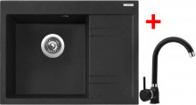 Sinks RIM 650 L Granblack + Polo GR 